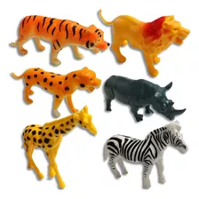 Animal Safari Savana Girafa Tigre Leão Borracha Brinquedo