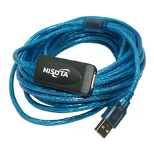 Cable Usb Alargue 10 Metros Amplificado Nisuta Ns-caexus10