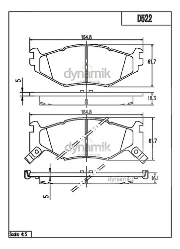 Kit Balatas Semimetalicas Del + Tras Lebaron L4 2.2l 91 Foto 2