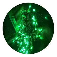 Luces Led X100 Unidades Color Verde 8,5 M Navideñas