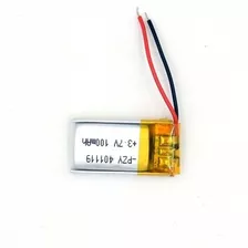 Bateria 3,7v 100mah Headset 4mm X 11mm X 19mm 