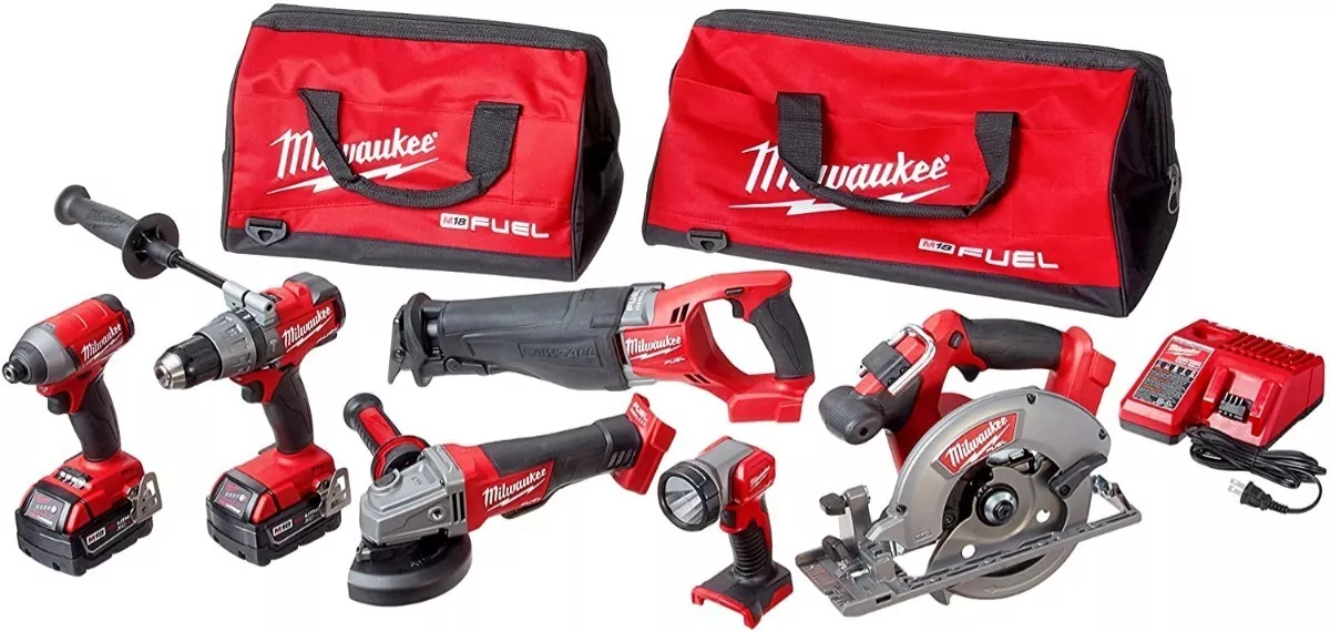  Milwaukee 2695-15 M18 2896-26 M18 Cordless Combo Tools Kits