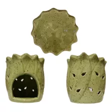 Difusor Para Aromaterapia Ceramico Color Verde 