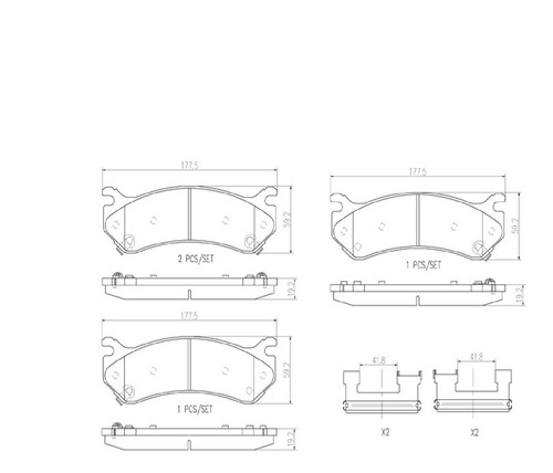 Balatas Traseras Chevrolet Tahoe Lt Z71 Al 2006 Brembo Foto 2