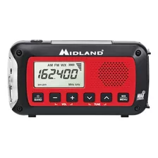Midland Er40 - Radio De Manivela De Emergencia - Panel Solar