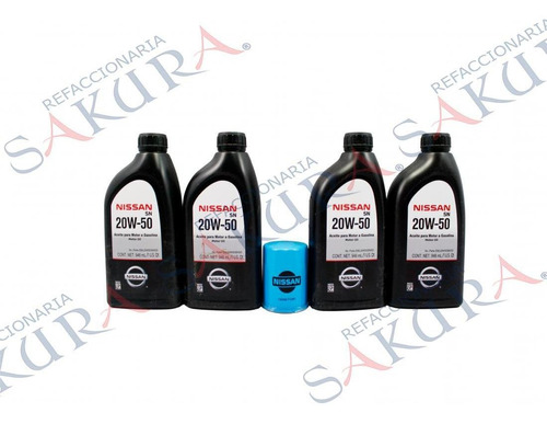 Promo Aceite 20w50 Y Filtro Hikari 1989 Nissan Foto 2