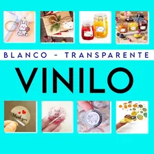 Vinil Transparente Adhesivo, Etiquetas, Stickers, Resina