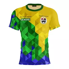 Camisa Blusa Torcedor Seleção Brasileira Copa Personalizada