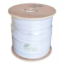 Cable Coaxial Blanco 305 Metros Doble Maya