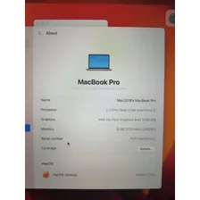 Macbook Pro A1708 13 2018 I5 8gb Ram 128gb Ssd Gpu Iip 640