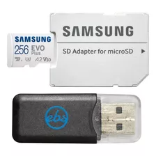 Micro Sd Xc Samsung Evo Plus 256gb 130mb/s V30 A2 U3 4k Uhd