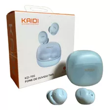 Fone De Ouvido Sem Fio Bluetooth 5.3 Original Kaidi Cor Azul