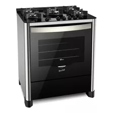 Fogão De Chão Fischer Gran Cheff 26988 A Gás/elétrico 5 Queimadores Prateado 127v Porta Com Visor 110l