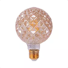 Lámpara Led Vintage G95 Disco 4w 2500k Base E27 Atenuable Color De La Luz Blanco Cálido