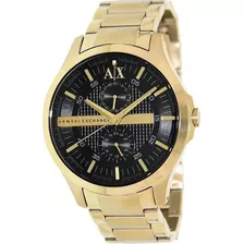 Reloj Armani Exchange Ax2122 Caballero Gold Color De La Correa Dorado Color Del Bisel Dorado Color Del Fondo Negro