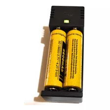 Kit 2 Bateriasjyx 18650 9800mah 3.7v A4,2 Carregador Duplo