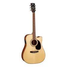 Guitarra Electroacústica Cort Standard Ad880ce Para Diestros Natural Satin