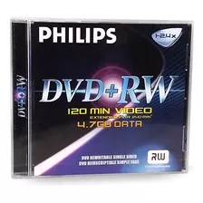 Disco Dvd+rw Regravável Philips 4.7gb Para Gravador De Mesa