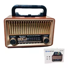 Radio Vintage Retro Bluetooth Pen Drive Radio Am Fm Sw