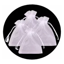 Saquinho Organza 9x12 Branco 50 Unidades Atacado