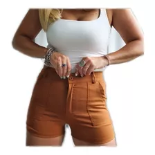 Short Mujer Lola Bengalina Tiro Alto Bolsillo Calce Perfecto