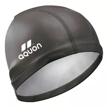 Gorra Aquon Natación Lycra Recubierto Pu Pileta Gorro Color Black