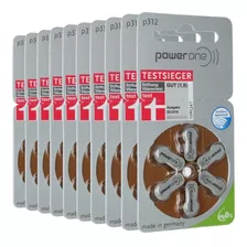 Kit 30 Pilhas Bateria Aparelho Auditivo P312 Pr41 Powerone