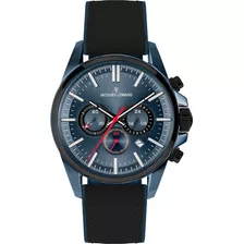 Reloj Jacques Lemans 1-2119c Color De La Correa Negro Color Del Bisel Negro Color Del Fondo Azul