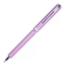 Bolígrafo Deslizable Pluma Mini Slide Pen Punto Medio Zebra. Color De La Tinta Negro Color Del Exterior Rosa