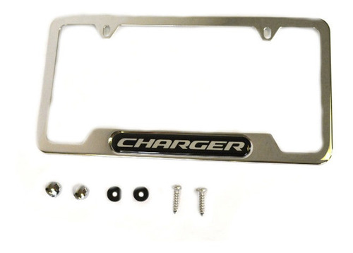 Marco Portaplaca Logo Charger Charger Dodge 00/22 Foto 2