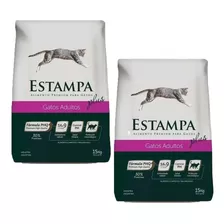 Alimento Estampa Plus Gato Adulto 2 X 15 Kg (30kg) E Gratis