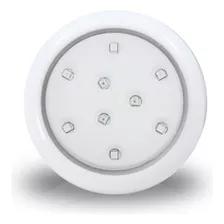 Luminária Led Para Piscina 80mm 9w Branco Quente + Fonte Cor Da Luz Branco-quente Encaixe 3/4 12v