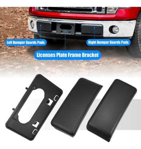 Soporte Matrcula Porta Placas Kit Para Ford F-150 2009-2014 Foto 2