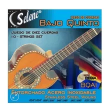 Cuerdas Bajo Quinto Selene Entorchado Acero Inoxidable Bqai