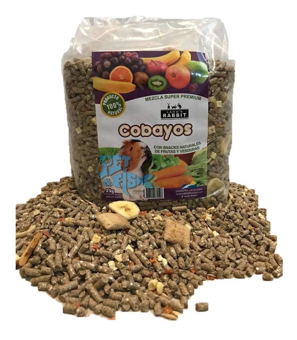 Alimento Para Cobayos Super Premium X 1 Kg Lands Rabbit