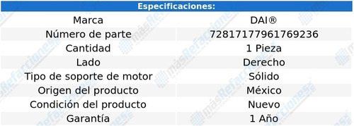 Soporte Motor Derecho Picanto L6 3.0l De 2011 A 2017 Dai Foto 2