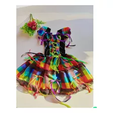 Vestido Caipira Infantil Cores Luxo