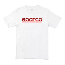 Camiseta Sparco Corporate Branca/vermelho - P