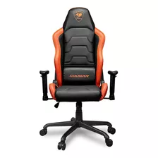 Cougar Silla Gamer Armor Air, Hasta 120kg, Negro/naranja