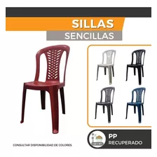 Sillas Plasticas Sencillas Calidad