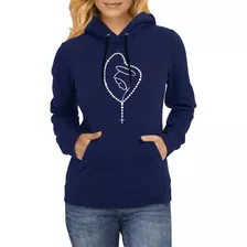 Moletom Feminino Nossa Senhora De Aparecida Terço Blusa Frio