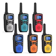 6x Radios De Comunicacion 2 Vias Walkie Talkie Recargable