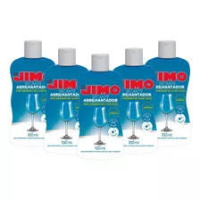 Kit 05 Jimo Secante Abrilhantador 100ml Maquina Lavar Louça