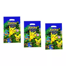 Pack 10 Bolsas De Cumpleaños Pokemon Dulces - Cotillón