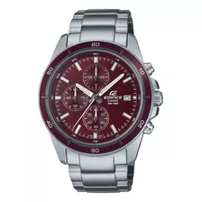 Reloj Casio Edifice Efr-526d-5cv Hombre Acero Inoxidable Color De La Correa Plateado