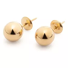 Brinco Bola 6mm Ouro 18k Com Nota Fiscal E Certificado