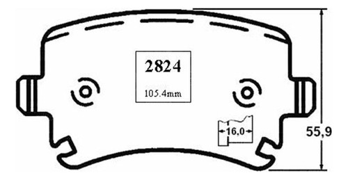 Pastillas Freno Tras Para Audi A6 3.2 2004 2009 Foto 2