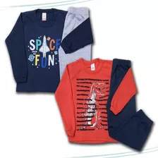 Kit 5 Conjunto Infantil Moletom Flanelado Promoção Atacado