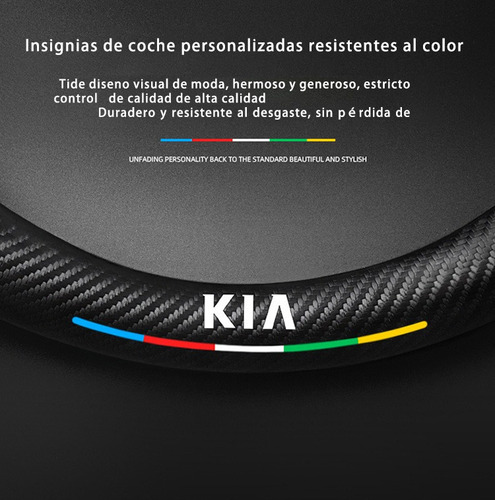 Kia Ronda De Fibra De Carbono Alcantara Volante Cubierta . Foto 4