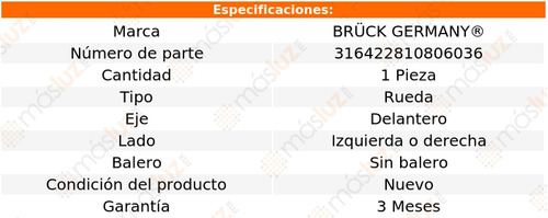 1- Maza Rueda Delantera Izq/der Focus L4 2.0l 12/18 Bruck Foto 2